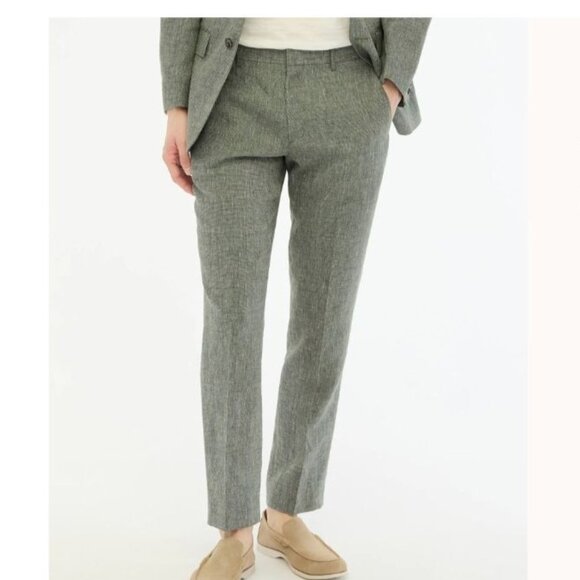 NWT Factory 34x32 Slim Thompson Suit Pant Linen Vintage